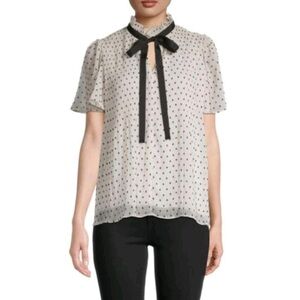 Max studio Polka Dot Blouse